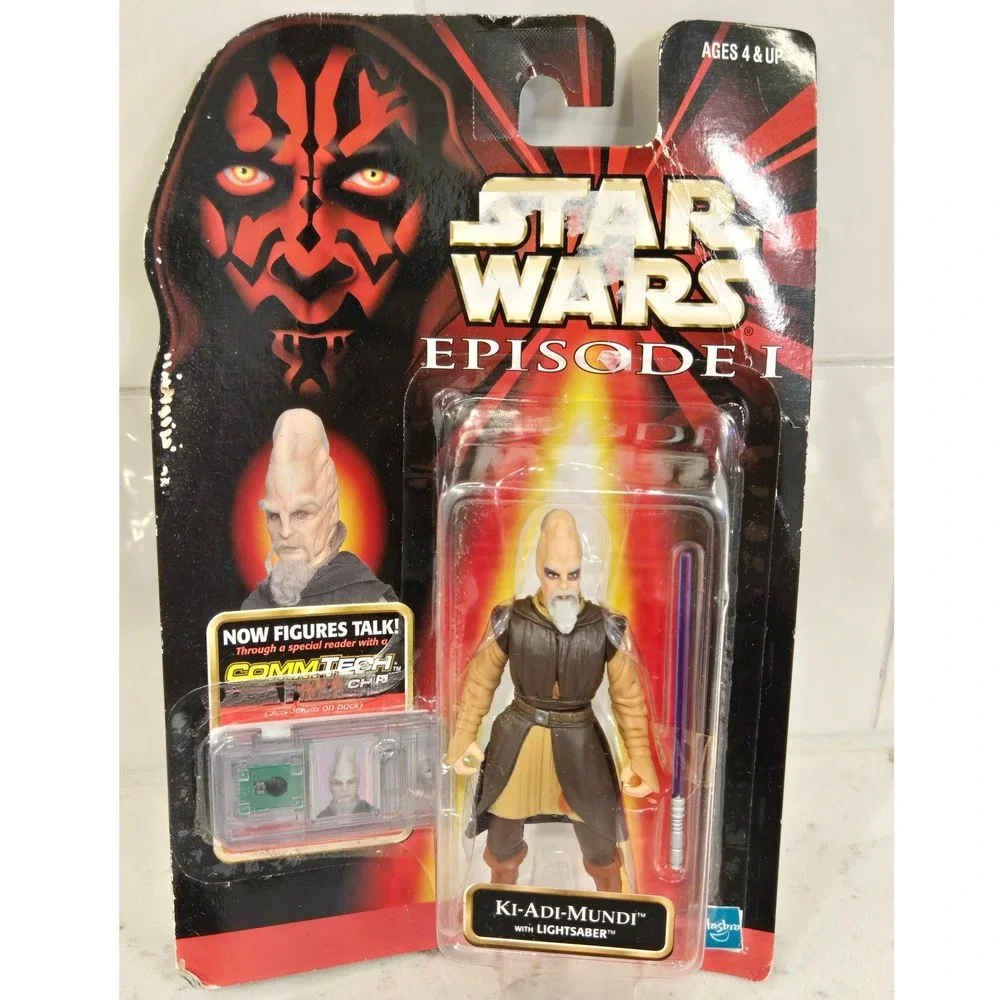 Star Wars Episode I Ki-Adi-Mundi Action Figure CommTech Chip Hasbro 1998 84123